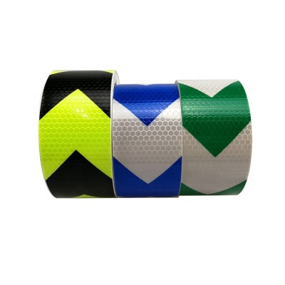 PVC Honeycomb Reflective Arrow Tape For Car Safety